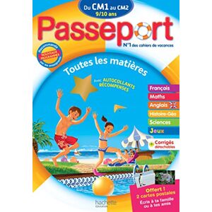 Collectif Passeport Du Cm1 Au Cm2 : 9/10 Ans
