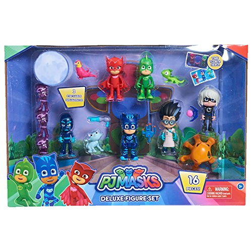 Pyjamasques – Coffret Deluxe de Mini Figurines – 16 Pièces
