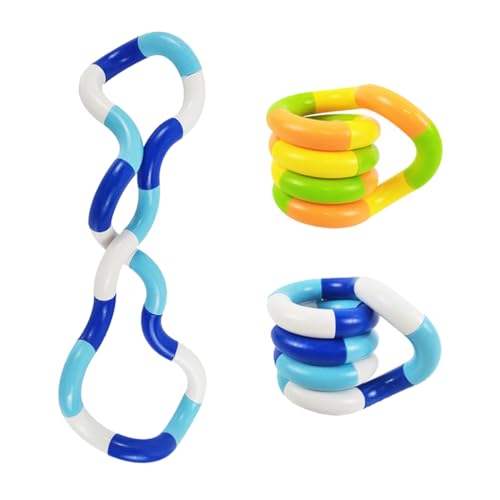 BIRLOZA 2 PCS Tangle Fidget Toy Twisty Toy Serpent Toys