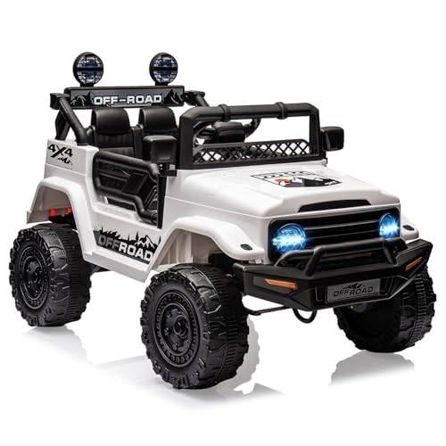 Voiture électrique Enfant 2 Places 12V avec Télécommande Parentale,4x4 électrique