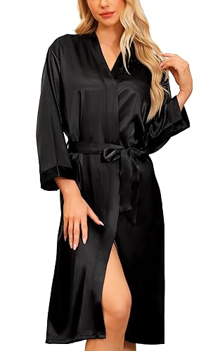 Peignoir Satin Femme Robes Longues pour Femmes Robes de Mariée