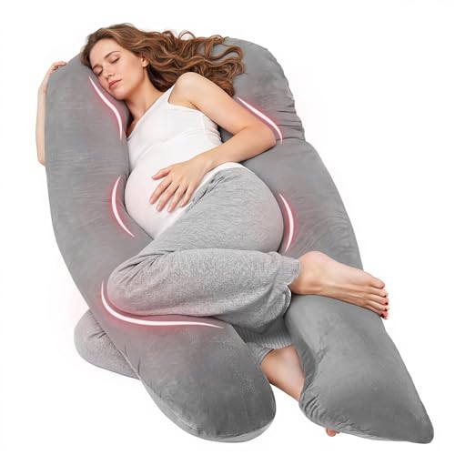 Nuliie Coussin de Grossesse pour Dormir, Oreiller de Corps Complet