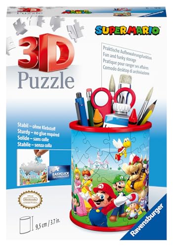 Ravensburger - Puzzle 3D Pot à Crayons - Super Mario