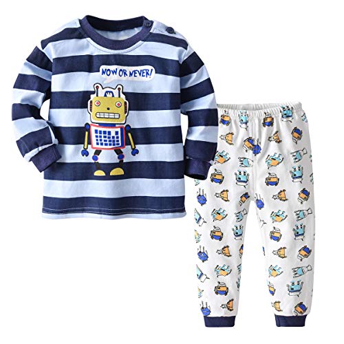 ALLAIBB Enfants Toddler Ensembles de Pyjama 2PCs Animal Cartoon Dormir