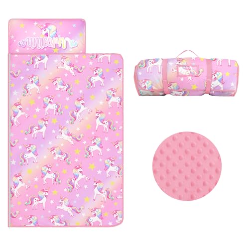 Tapis de Sieste pour Enfants avec Oreiller et Couverture Amovibles