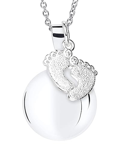 MAMIJUX Bola de Grossesse avec Pieds Pendentif et chaîne en