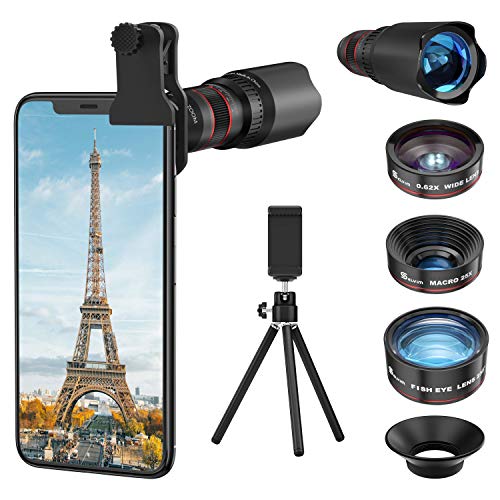 Selvim Objectif Smartphone Téléphone Caméra Lentille Portable Kit Caméra 22X