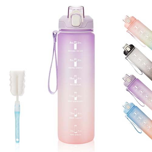 YC Kitchen Gourde Sport 1L -Bouteille d'eau, étanche et sans