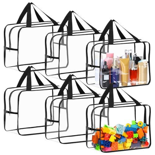 Dulynva Lot de 6 PVC Pochette Rangement Jouet 35 x