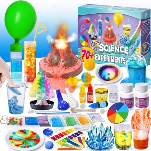 UNGLINGA Plus de 70 kits d'expériences pour enfants, volcan et