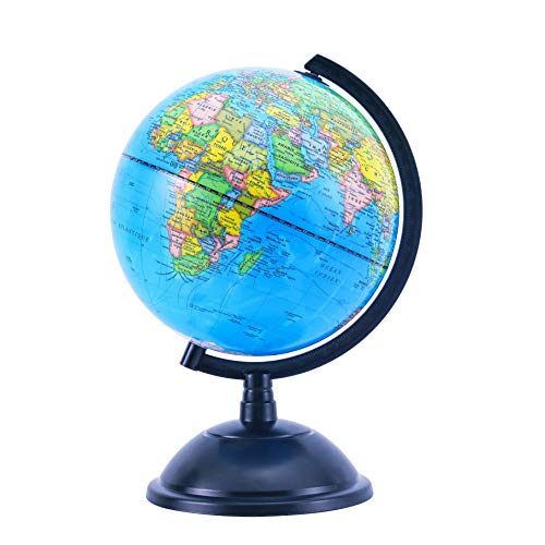 Exerz 20cm Globe Terrestre - Carte en Français- Garte politique/Décoration
