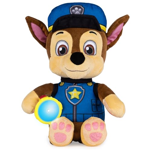 PAW Patrol, Snuggle Up Chase Plush with Torch and Sounds,