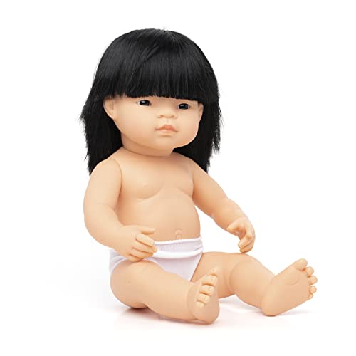 Miniland Miniland31056 38 cm Petite Fille Asiatique sans sous-vêtements