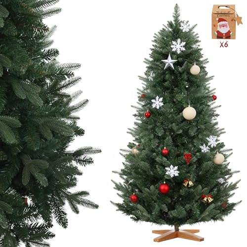DEWINNER Sapin de Noël Artificiel 180 cm-Certifié FSC®- Parfaite Branches