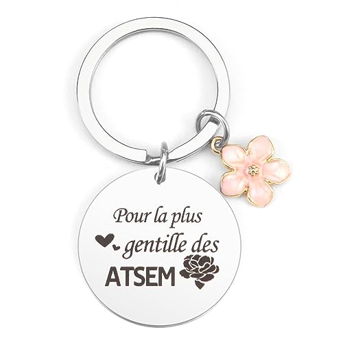 Cadeau Atsem Porte Clef - Idée pour Assistante Maternelle et