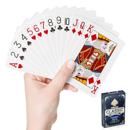 Wugauwor Jeu de Cartes en Plastique Imperméable, Jeux de Cartes