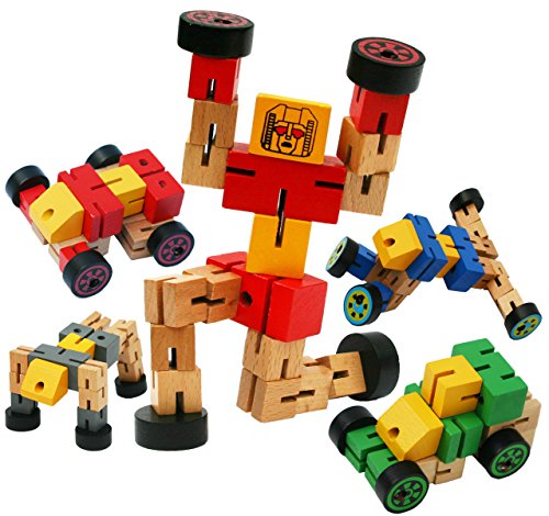 TOWO Robot Bois de véhicule de Transformation - Jouets de