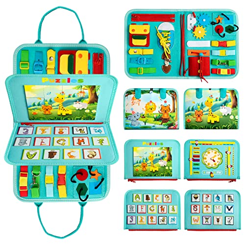 Achiyway Busy Board Montessori Bébé 1-4 Ans, Jouet Enfant Animaux