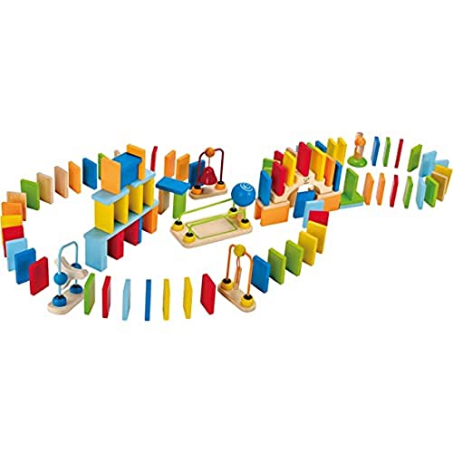 Hape Circuit Domino Arc-en-Ciel - pour Enfants 3 Ans et