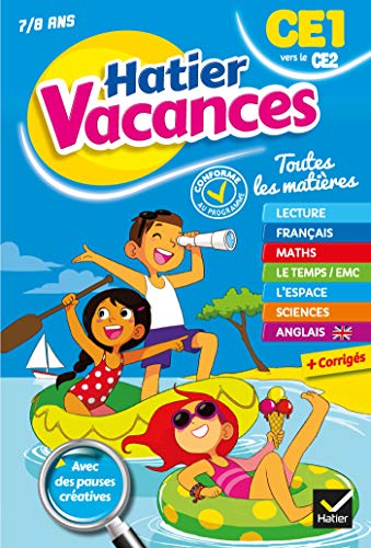 Cahier de vacances 2019 du CE1 vers le CE2 7/8