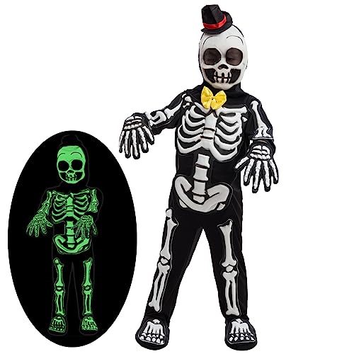 Spooky Skelebones Deluxe Skeleton Ensemble de costumes pour tout-petits avec