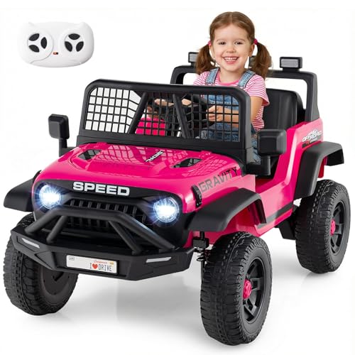 COSTWAY 24V Voiture Électrique Enfant avec Télécommande 2,4G, Buggy Électrique