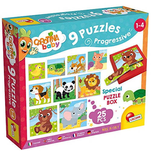 Lisciani - Carotina Baby - Coffret de 9 Puzzles Progressifs