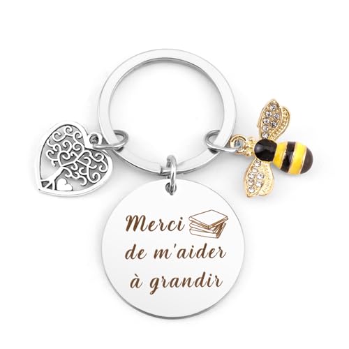 OZOSHINE Cadeau Maitresse D'école Fin D'année Porte Clef Merci Maitresse