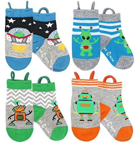 Ez Sox - Enfants, tout-petits, chaussettes pour bébé avec bout