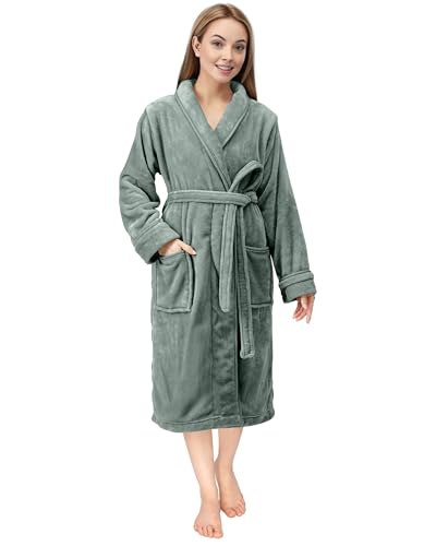 NY Threads Robe de Chambre à Col Châle Pour Femme,
