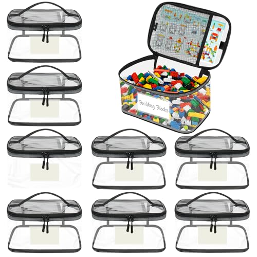 Lot de 8 boîtes de rangement Jouet, Sacs à Jouets