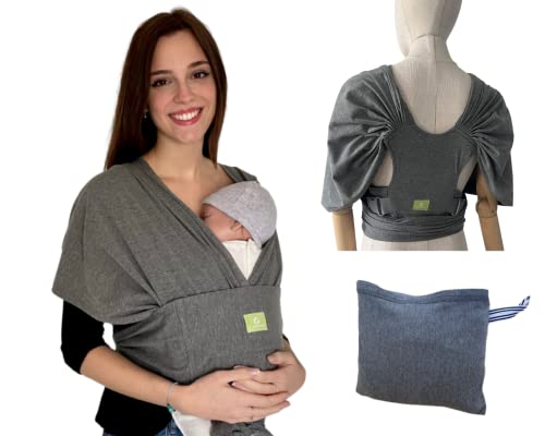 CORACORPS-Echarpe de portage bebe-sans nœud-sling bébé-kangourou-porte bebe naissance-physiologique-ajustable-écharpe de portage