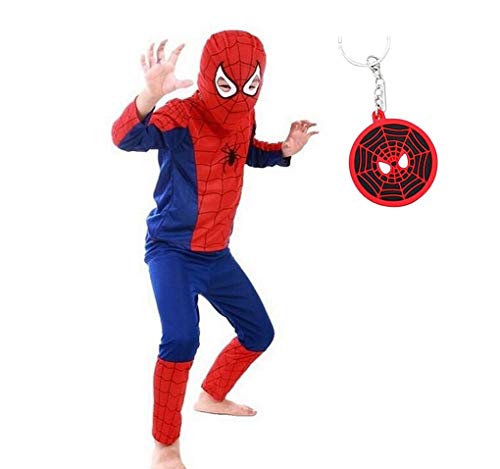 Spiderman Costume Enfants Garçon Déguisement Super Hero et Masque +
