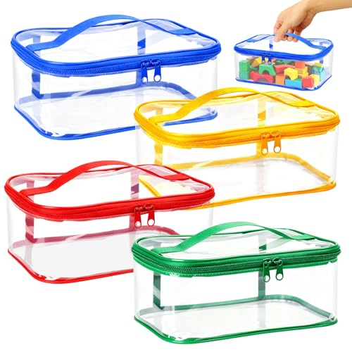 TianFukj 4 Pièces Sac Rangement Jouet, 24 × 17 ×