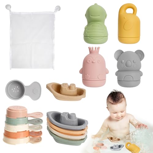 Jouets de Bain pour Bebe, 15 Pièces Jouet Bain Bébé