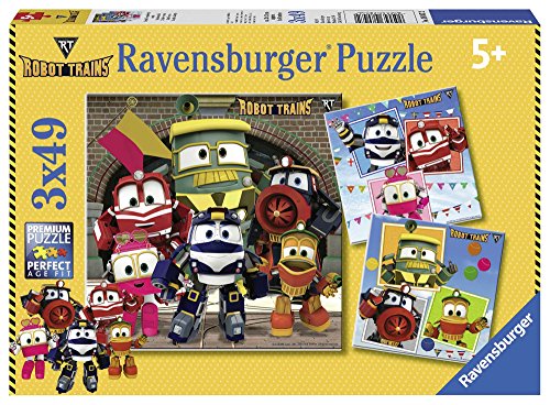 Ravensburger Italy 08047 Robot Trains Puzzle 3 x 49 pièces
