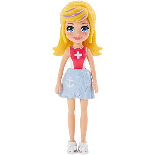 Polly Pocket Grande Figurine 7 cm avec tenue tendance, Polly,