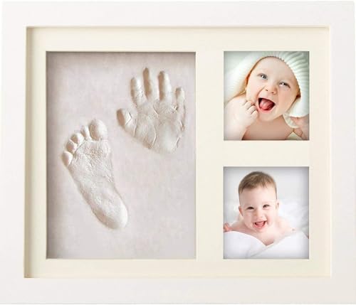 PewinGo Cadre Empreintes Bébé, Kit Empreinte Pieds et Mains Bebé