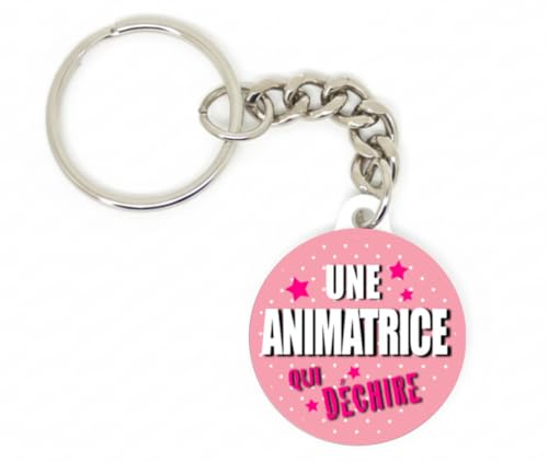 Porte clé animatrice qui déchire idée petit cadeau femme remerciement