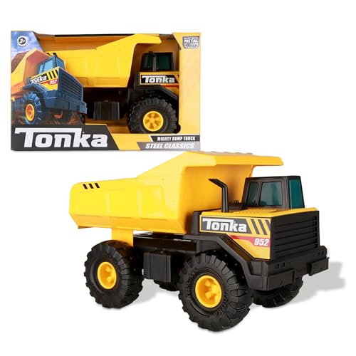 Tonka Steel Classic Mighty Dump Truck, Dumper Truck Toy for