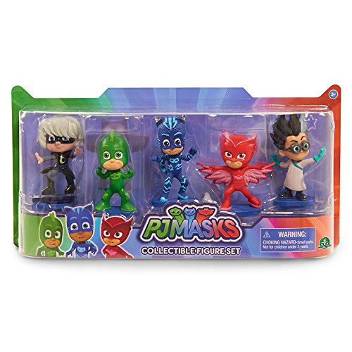 Pyjamasques, Pack 5 Figurines 7,5 cm, 5 Personnages à Collectionner,