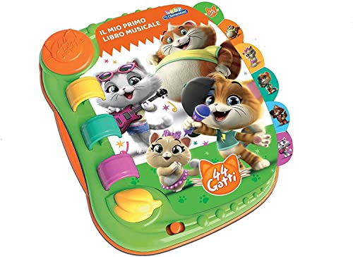 Clementoni - Livre électronique 44 Chats, Multicolore, 17307