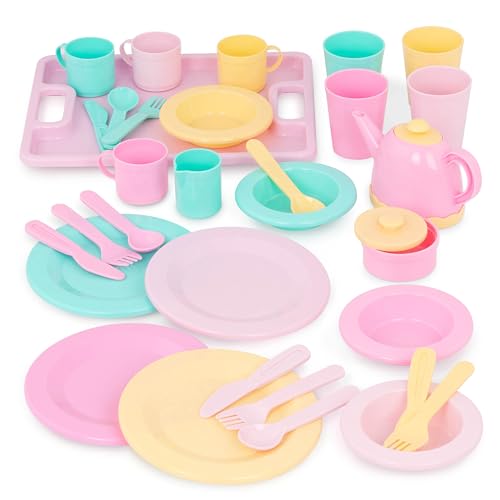 Battat – Play Circle – Service de Vaisselle Dishes Wishes