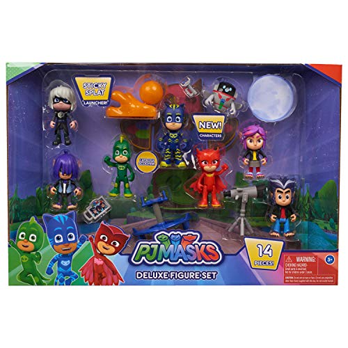 JP PJ Masks Ensemble de figurines de luxe 16 pièces