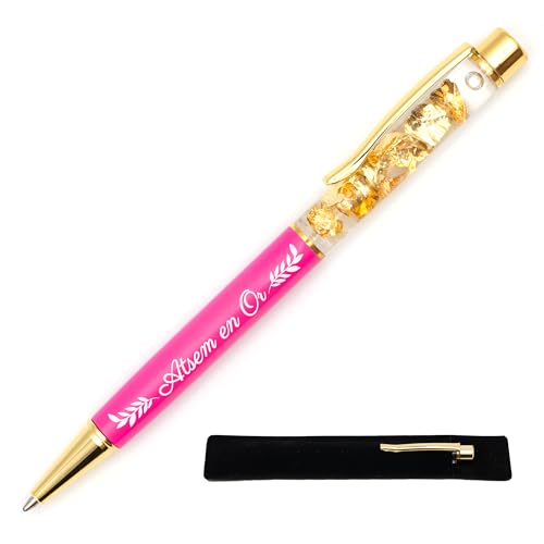 StarMaker Stylo gravé Atsem en Or avec étui tissu -