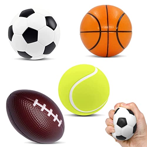 Steemjoey Lot de 4 balles Anti-Stress de Sport Fidget Toy
