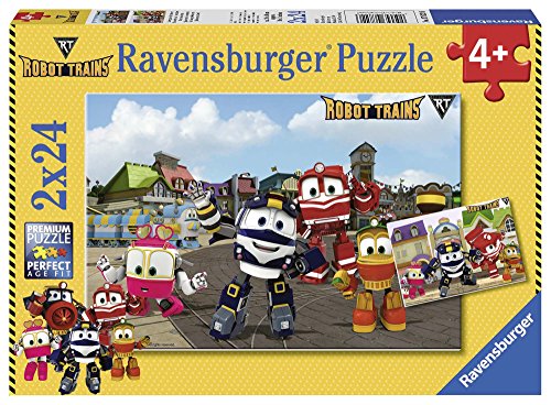 Ravensburger – Italy 07822 Robot Trains – Puzzle – 2 x 24 Pièces