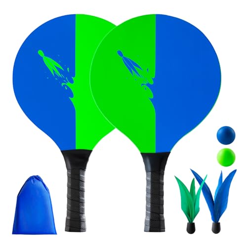 U&C Planet Beachball Set Paddle Ball Game Jeu de Raquette