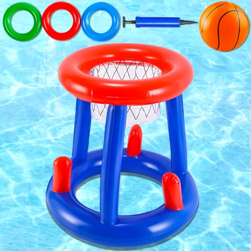 NXPZ Jeu de Basket Piscine Gonflable, 2 en 1 Combinaison