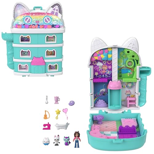 Polly Pocket Coffret Gabby et la maison magique, mini-figurines et